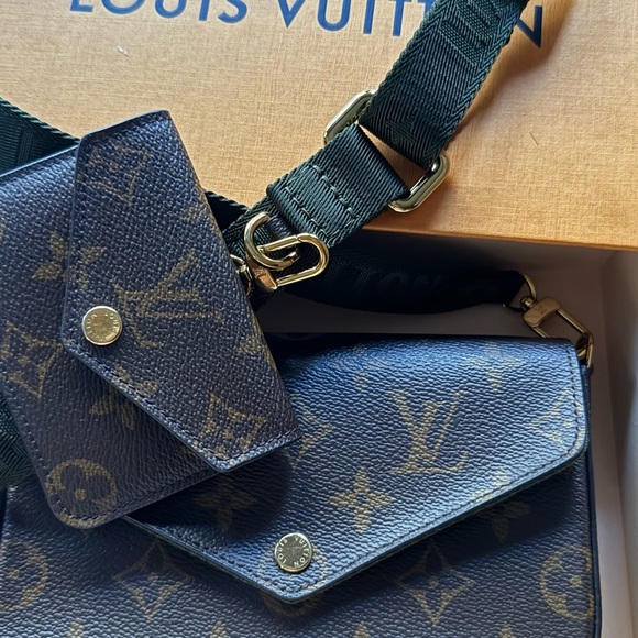 LV Monogram Wallet Feleci in Chain in good condition complet set. - Picture 3 of 6
